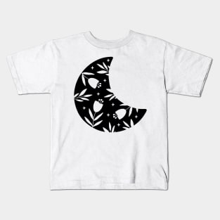 Floral Moon Kids T-Shirt